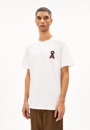ARMEDANGELS AADONI A SIGNATURE T-Shirt Relaxed Fit made of Organic Cotton Blanche | 2596704-GJ