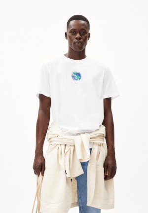 ARMEDANGELS AADONI BELLAA T-Shirt Relaxed Fit made of Organic Cotton Blanche | 9238105-UO