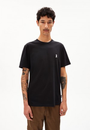 ARMEDANGELS AADONI CHAANGE T-Shirt Relaxed Fit made of Organic Cotton Noir | 5293864-NR
