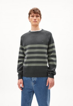 ARMEDANGELS AALBERTOS Sweater Regular Fit made of Organic Cotton Vert | 6240938-NA