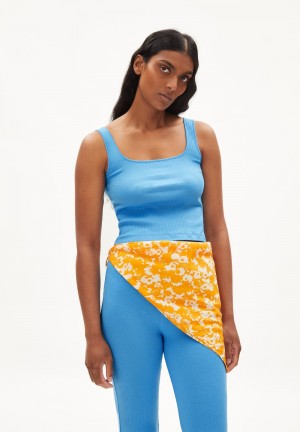 ARMEDANGELS AANONG Rib-Top Slim Fit made of Organic Cotton Mix Blueniverse | 5426397-PM