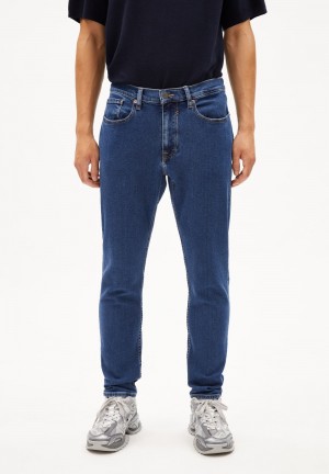 ARMEDANGELS AARJO TARPA Jeans Tapered Leg Mid Waist recycled Cotton Mix Comfort-Stretch Whale | 1948730-WI