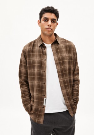 ARMEDANGELS AARNAULT Shirt Relaxed Fit made of Organic Cotton Earth-cinnamon Dust | 7214560-XJ