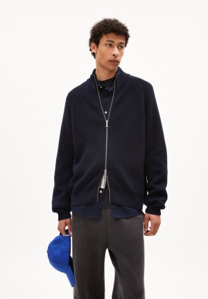 ARMEDANGELS AARTYOM Cardigan Regular Fit made of Organic Cotton Night Sky | 4196025-VI