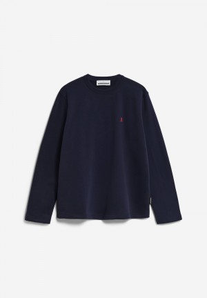ARMEDANGELS AAVIL Sweatshirt Regular Fit made of Organic Cotton Night Sky | 8910246-FT