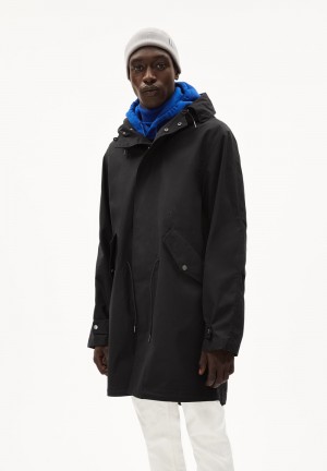ARMEDANGELS ACAARDIA CORE Parka Relaxed Fit made of Organic Coton Noir | 6295308-WA