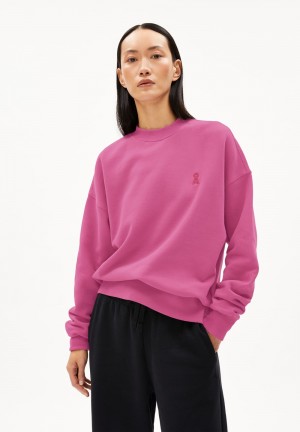 ARMEDANGELS ALIZAA Sweatshirt Oversized Fit made of Organic Cotton Crushed Berry | 4320789-RQ