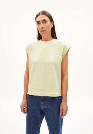 ARMEDANGELS ARANJAA STRIPE Sweatshirt Loose Fit made of Organic Cotton Noir | 2459310-ZN
