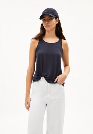 ARMEDANGELS ARELINAA Top Regular Fit made of LENZING™ ECOVERO™ Viscose Mix Night Sky | 0614782-LF