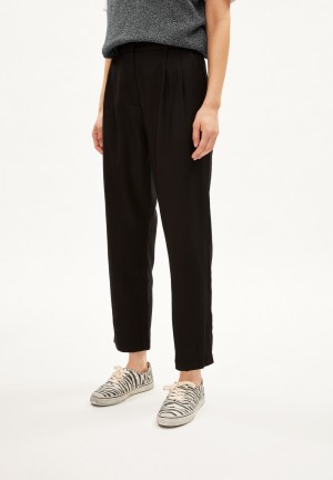 ARMEDANGELS ATETAA Woven Pants made of TENCEL™ Lyocell Mix Noir | 1273860-ZI