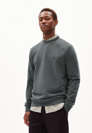 ARMEDANGELS BAARO COMFORT Sweatshirt Regular Fit made of Organic Cotton Mix Space Steel | 8210764-SC