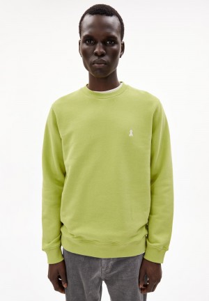 ARMEDANGELS BAARO COMFORT Sweatshirt Regular Fit made of Organic Cotton Mix New Moss | 1358264-JB