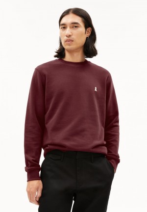 ARMEDANGELS BAARO COMFORT Sweatshirt Regular Fit made of Organic Cotton Mix Cranberry Juice | 3427908-OX