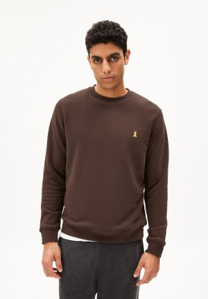 ARMEDANGELS BAARO COMFORT Sweatshirt Regular Fit made of Organic Cotton Mix Earth | 9316087-YV