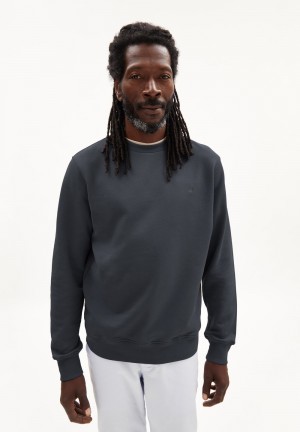ARMEDANGELS BAARO COMFORT Sweatshirt Regular Fit made of Organic Cotton Mix Graphite | 2647159-HY