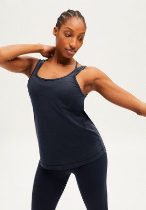 ARMEDANGELS BENISHAA Activewear Top made of TENCEL™ Lyocell Mix Indigo | 0416872-XF