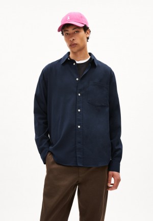 ARMEDANGELS DAANIL Shirt Relaxed Fit made of Organic Cotton Night Sky | 3470682-MS