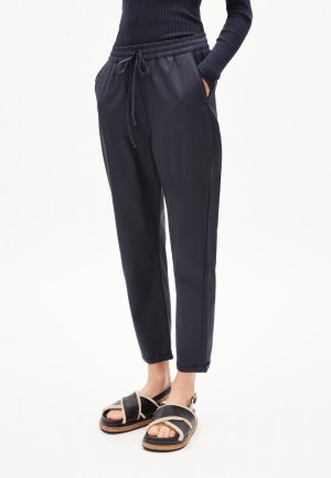 ARMEDANGELS DANIAA Pants made of Organic Cotton Mix Night Sky | 6048537-RB