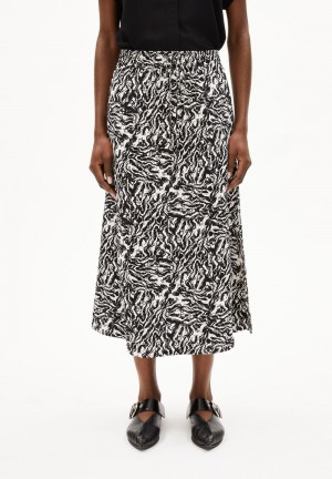 ARMEDANGELS DARTIAA STONEY Woven Skirt Relaxed Fit made of LENZING™ ECOVERO™ Viscose Oatmilk | 7185369-AY