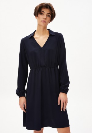 ARMEDANGELS DESIRAA Woven Dress Regular Fit made of LENZING™ ECOVERO™ Night Sky | 6324178-TZ