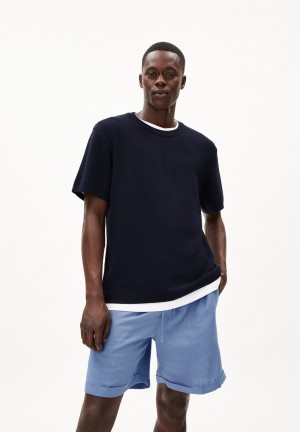 ARMEDANGELS ERWAAN T-Shirt Relaxed Fit made of Organic Cotton Night Sky | 4307158-WI