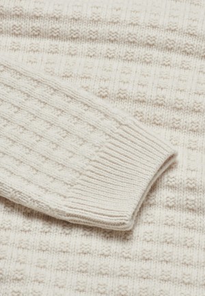 ARMEDANGELS FABIANAA LANACOT Sweater Relaxed Fit made of Organic Wool Mix Oatmilk | 8261403-IG