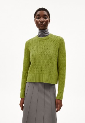 ARMEDANGELS FABIOLAA Sweater Regular Fit made of Organic Wool Mix Noir | 8063274-YN