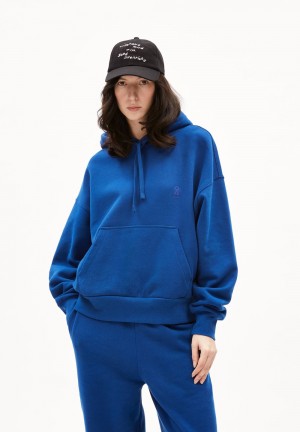 ARMEDANGELS FRANCISARAA Sweathoodie Oversized Fit made of Organic Cotton Bleu | 5407921-UR