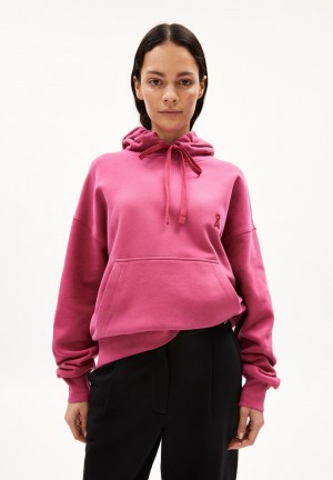 ARMEDANGELS FRANCISARAA Sweathoodie Oversized Fit made of Organic Cotton Crushed Berry | 7834160-AF