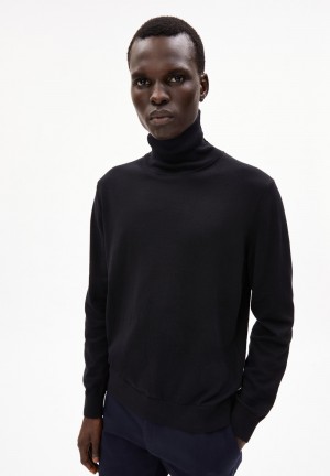 ARMEDANGELS GAARDO Sweater Regular Fit made of Organic Cotton Noir | 7532689-JX