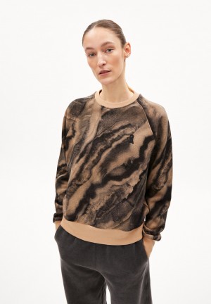 ARMEDANGELS GIOVARAA EARTH Sweatshirt Loose Fit made of Organic Cotton Cinnamon Dust | 5921760-NM