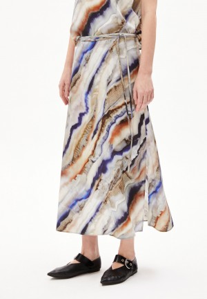 ARMEDANGELS GRAATIA PÄRLAA Woven Skirt Regular Fit made of TENCEL™ Lyocell Mix Cinnamon Dust | 9736410-NE
