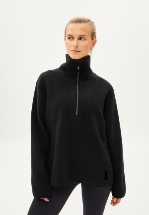 ARMEDANGELS HAARLEEN Sweatshirt Oversized Fit made of Organic Cotton Noir | 1297084-SH