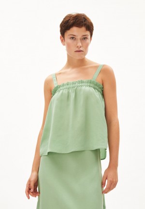 ARMEDANGELS HARALDAA Top Relaxed Fit made of TENCEL™ Lyocell Vert | 0946327-KC