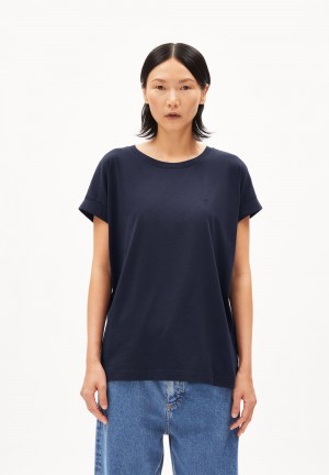 ARMEDANGELS IDAARA T-Shirt Loose Fit made of Organic Cotton Night Sky | 2687914-LD