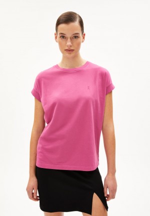 ARMEDANGELS IDAARA T-Shirt Loose Fit made of Organic Cotton Crushed Berry | 6204358-SH