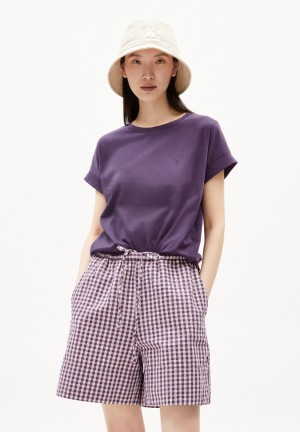ARMEDANGELS IDAARA T-Shirt Loose Fit made of Organic Cotton Bleu | 5718034-OP