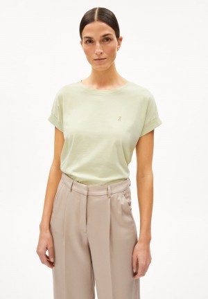 ARMEDANGELS IDAARA T-Shirt Loose Fit made of Organic Cotton Vert | 9534271-PV