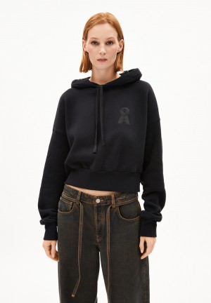 ARMEDANGELS ILANAARIS Sweathoodie Oversized Fit made of Organic Cotton Noir | 5781269-JV