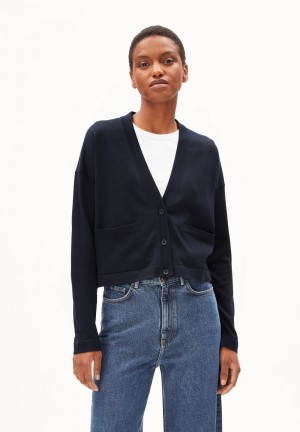 ARMEDANGELS JAAIKE PREMIUM Cardigan Loose Fit made of Organic Cotton Night Sky | 6951204-SU