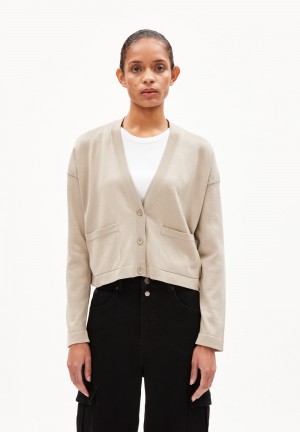 ARMEDANGELS JAAIKE PREMIUM Cardigan Loose Fit made of Organic Cotton Sable | 5403672-OG
