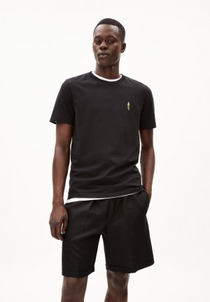 ARMEDANGELS JAAMES CYCLAA T-Shirt Regular Fit made of Organic Cotton Noir | 6270584-HV