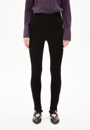ARMEDANGELS JARLAA MARAA Jersey Pants made of LENZING™ ECOVERO™ Mix Noir | 6830912-UC