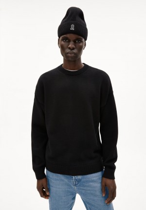 ARMEDANGELS JOVAAN Sweater Relaxed Fit made of Organic Cotton Noir | 1845603-MU