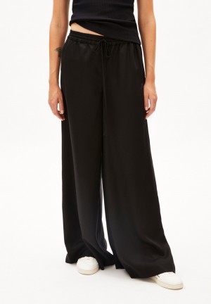 ARMEDANGELS KAADIA WIDE Woven Pants made of TENCEL™ x REFIBRA™ Lyocell Noir | 2793486-WK