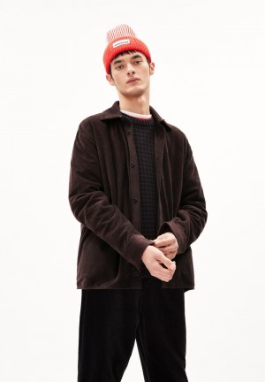 ARMEDANGELS KAAROLI Overshirt Regular Fit made of Organic Cotton Noir | 2815906-ZJ