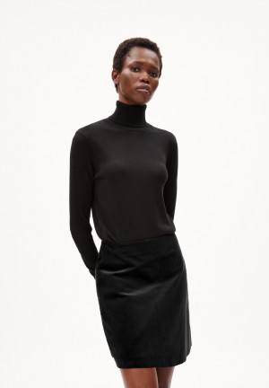 ARMEDANGELS KAATHIA Knit Sweater Regular Fit made of TENCEL™ Lyocell Mix Noir | 1873694-WX
