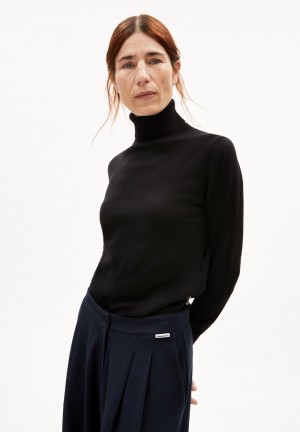 ARMEDANGELS KAATHIA Sweater Regular Fit made of Organic Cotton Mix Noir | 5749263-IQ