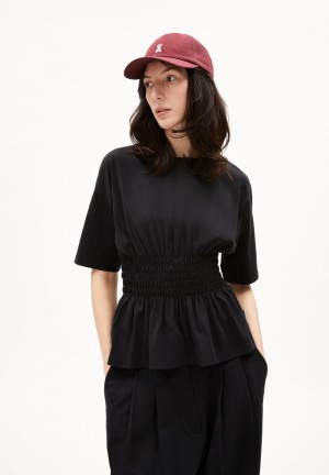 ARMEDANGELS KAAWINO T-Shirt Relaxed Fit made of Organic Cotton Noir | 8762195-UH