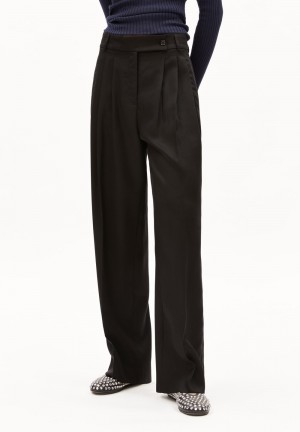 ARMEDANGELS KAAYAH Woven Pants made of TENCEL™ x REFIBRA™ Lyocell Noir | 8452301-WG